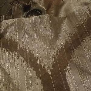 Brown shower curtain